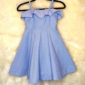 Seersucker Ruffle Sun Dress